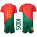 Maillot de foot le Portugal Rafael Leao #15 Domicile vêtements enfant Monde 2022 Manches Courtes (+ pantalon court)